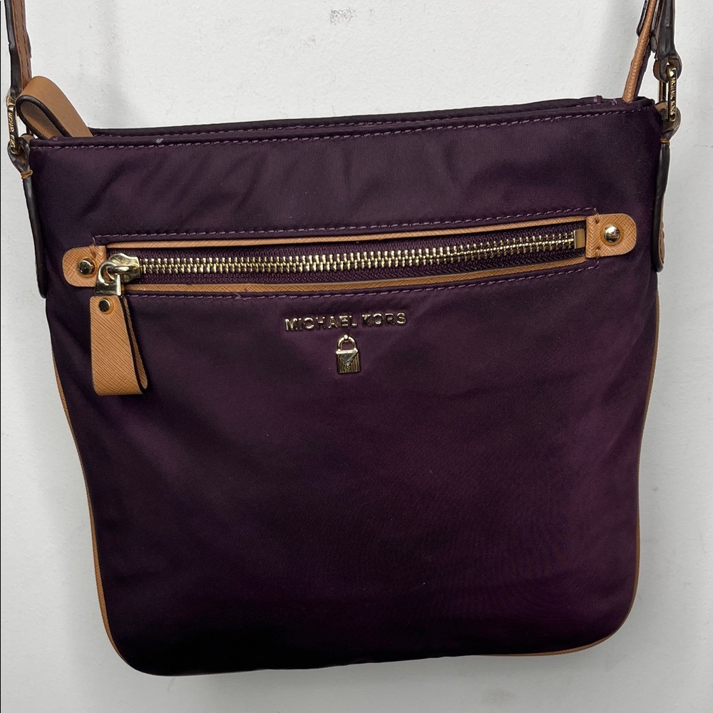 Michael Kors Crossbody Kelsey Nylon & leather Burgundy